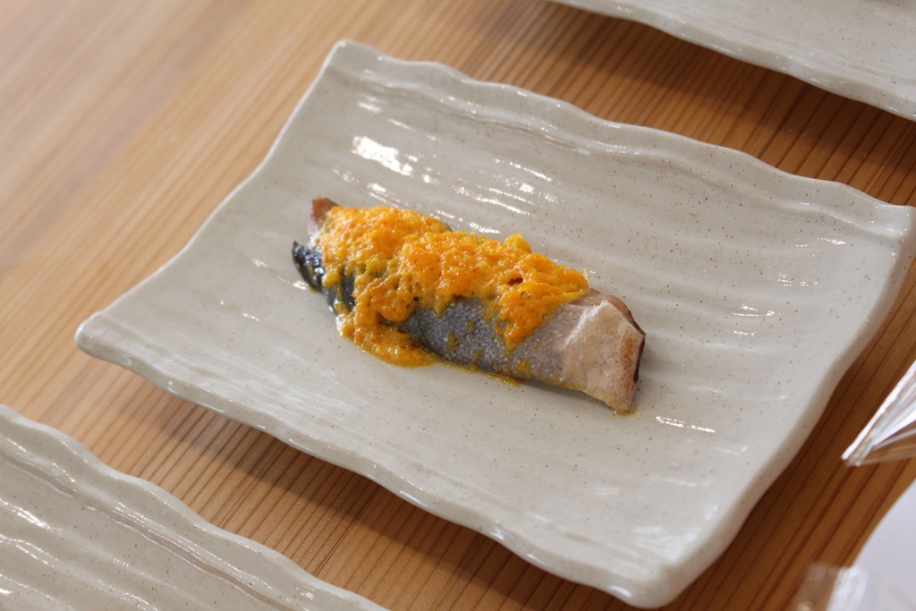 フクラギのもみじ焼き
Grilled Fukuragi(Japanese amberjack) with Momiji (Maple) Sauce