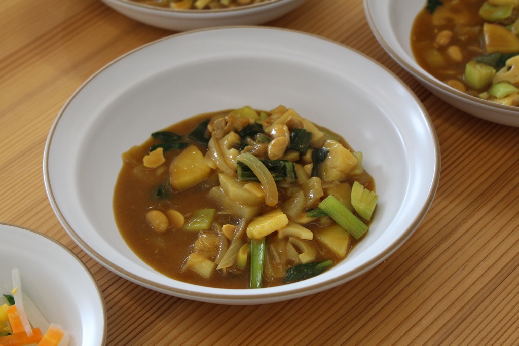 秋野菜のカレースープ煮
Autumn vegetables simmered in curry soup